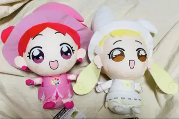 새상품 오자마녀 도레미 앉아 봉제 인형 도레미짱 하나짱