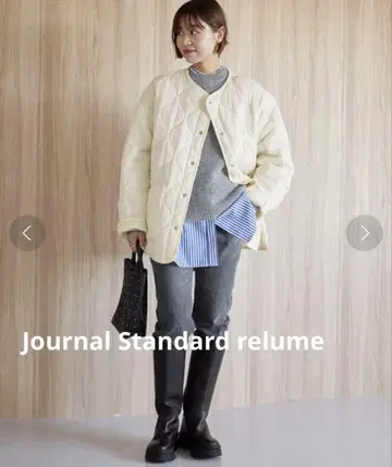 저널 스탠다드 relume MINI RIP 퀼팅 블루종