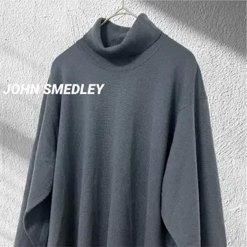 [ JOHN SMEDLEY ] 터틀넥 메리노울 다크 그레이 S 사이즈