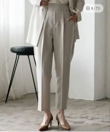 더블 크로스 테이퍼드 팬츠