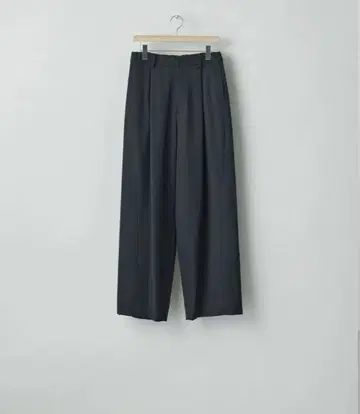 TWIST SEAM WIDE EASY TROUSERS BLACK