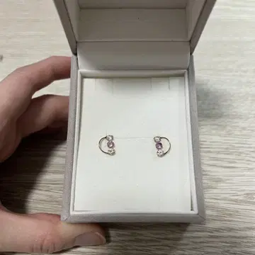 K10 핑크 골드 귀걸이