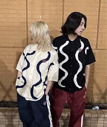 9090 Wave Line Half Cardigan