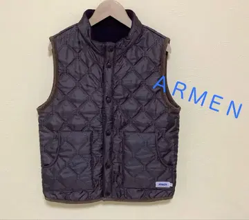 ARMEN (아멘) 리버서블 퀼팅 베스트 퍼플 사이즈0