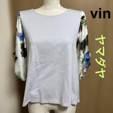 vin t셔츠 이소재 믹스 소매 페인트 상의 야마다야 스콧 클럽