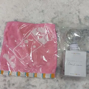 핑크 도트 무늬 타월 응원봉 세트