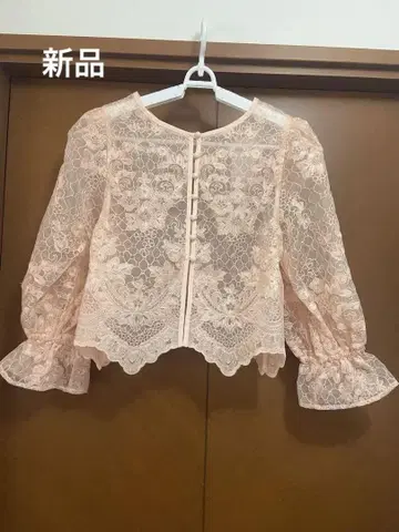 KBF 레이스 블라우스 핑크 ONE SIZE