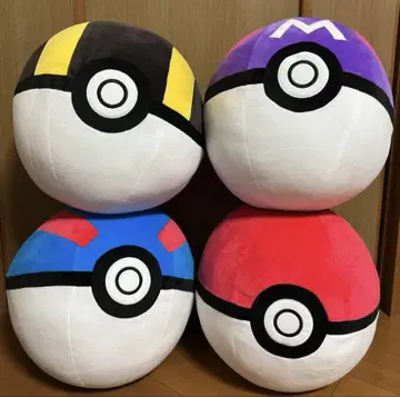 포켓몬 몬스터볼 엄청 폭신 봉제 인형 4개 세트