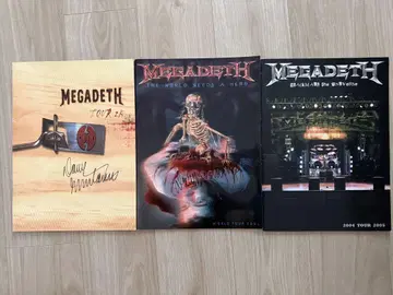 Megadeth 투어 팜플렛 3권 세트