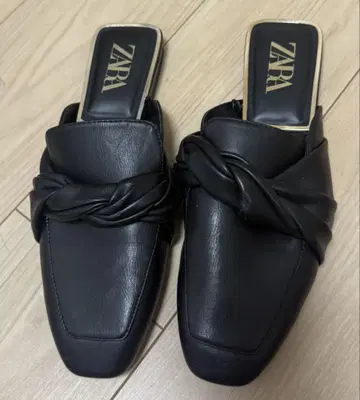 ZARA 자라 뮬 플랫 블랙 사이즈 39