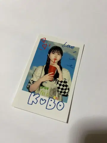 노기자카46 쿠보 시오리 NOGI CAFE 노기 카페 폴라로이드풍 스티커