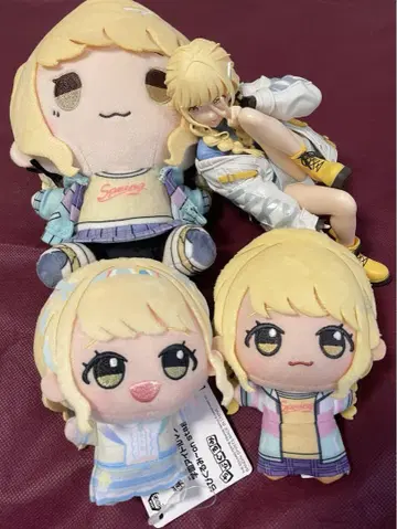 학마스 후지타 코토네 봉제 인형+피규어 4세트