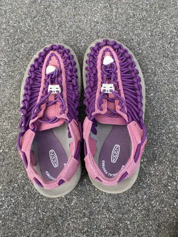 KEEN 스포츠 샌들 보라색 핑크 US8