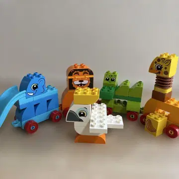 새상품급 LEGO 듀플로 동물 전차 케이스 있음