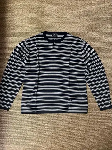Ken Collection 블랙 화이트 스트라이프 니트 M