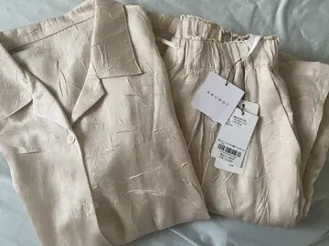 ARUMDY 와셔 새틴 셔츠, 팬츠 size 1