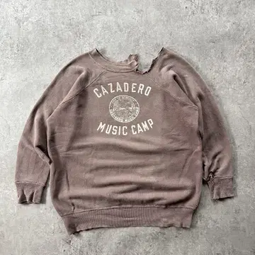 60s 빈티지 맨투맨 USA제 팥색/핑크 브라운 XL 상당