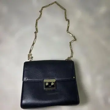 LUANA 블랙 가죽 숄더백