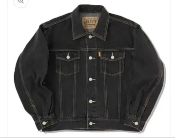 BELVET 블랙 데님 자켓 Washed Black Denim