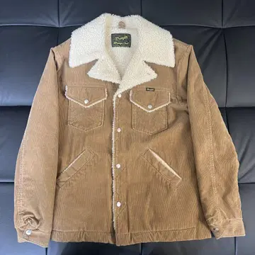 Wrangler 보아 런치 코트 코듀로이 브라운