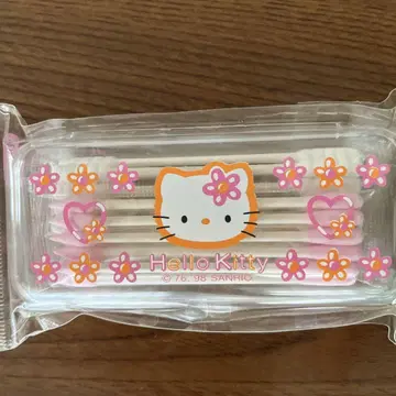 [ 미사용 ] 산리오 헬로키티 면봉 레트로 Hellow Kitty