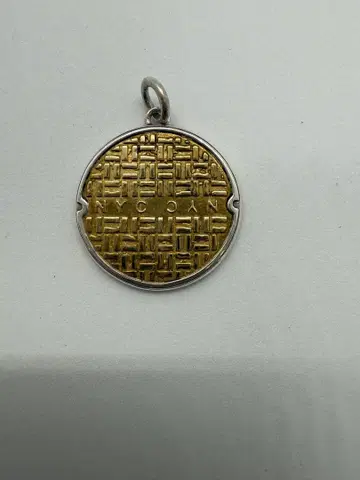 nubia (silver) 실버925 골드 컬러 장식 원형 펜던트