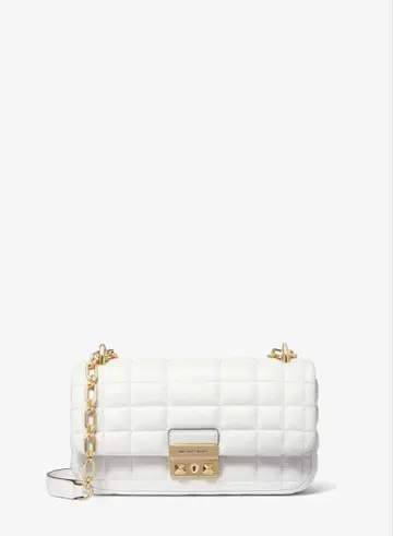 MICHAEL KORS TRIBECA 퀼팅 가죽 숄더 라지