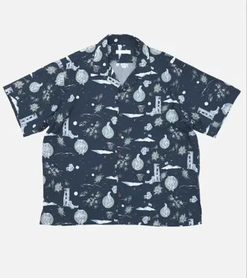 DAN Space Aloha Shirt -NAVY XL