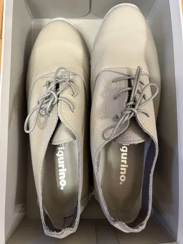 새상품 Figurino 피그리노 레이스업 슈즈 24.5cm 그레이지