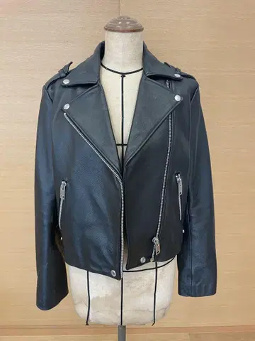 MOUSSY 가죽 라이더 자켓