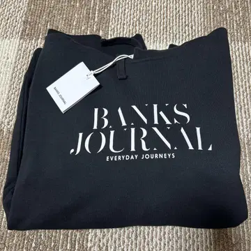 [미사용 새상품] BANKS JOURNAL 블랙 후드티 M