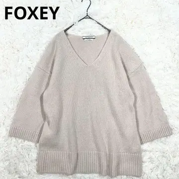 FOXEY NEW YORK 폭시 니트 캐시미어 혼방 V넥