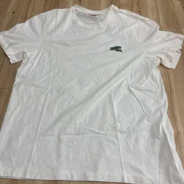LACOSTE 화이트 T셔츠 US L