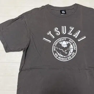 타나하시 히로시 ITSUZAI 유니버시티 T셔츠 차콜 그레이 프로레슬링