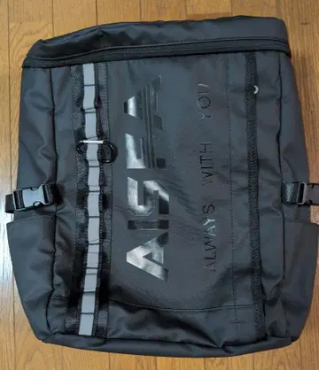 AISFA 백팩 블랙 오렌지 내부