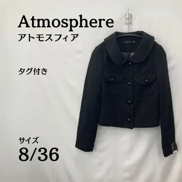 택 포함 새상품 Atmosphere 블랙 자켓 8/36