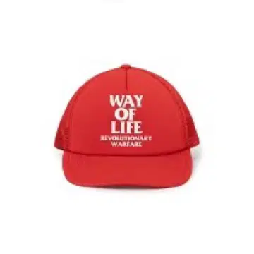 RATS WAY OF LIFE 메쉬 캡 레드
