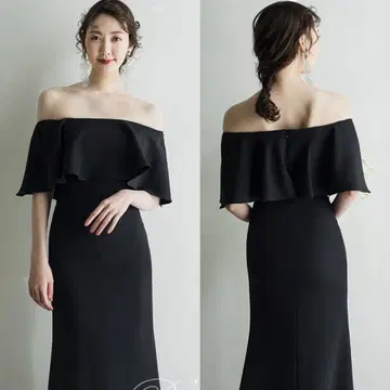 B'Sweet 블랙 머메이드 드레스 L 사이즈