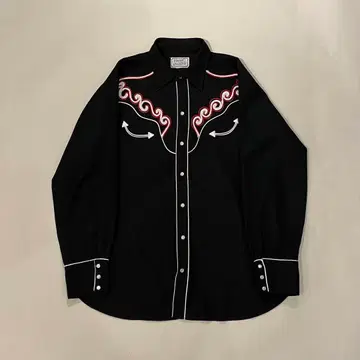 70년대 H BAR C 웨스턴 셔츠