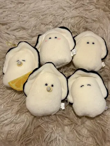 동글동글 눈동자의 일식집 봉제 인형 키링 5개 세트