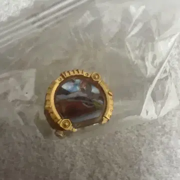 골드 컬러 원형 플라스틱 아이템