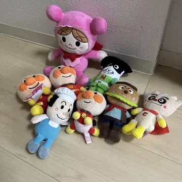 호빵맨 봉제 인형 세트 8체