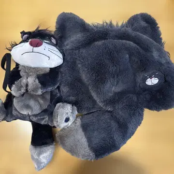 루시퍼 봉제 인형 숄더 팬 캡 세트