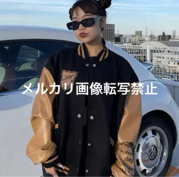 새상품 AINA 자수 패치 BIG 바시티 자켓 INTER FACTORY