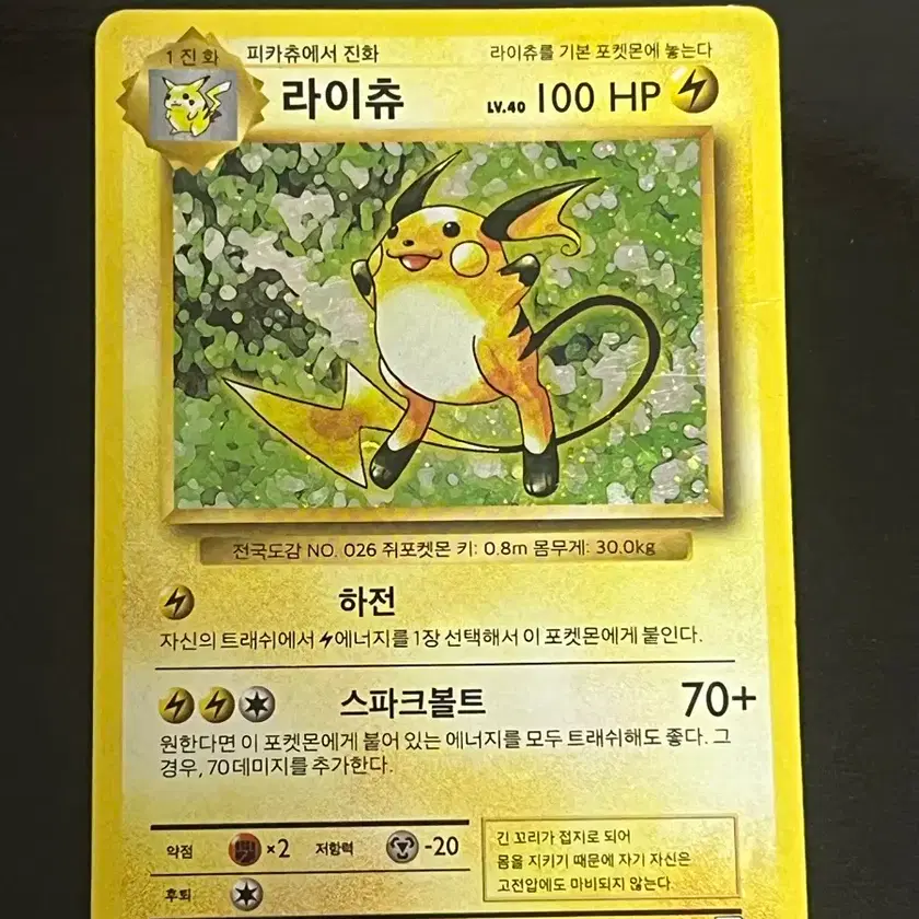 20th Anniversary Raichu Pokemon Card | Bunjang Global