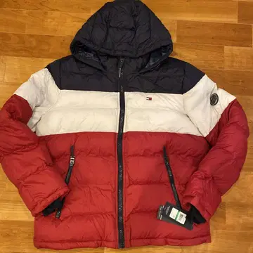 Tommy Hilfiger 후드 부착 다운 자켓