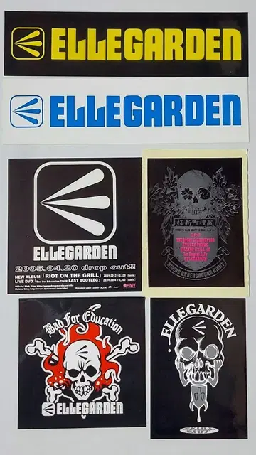ELLEGARDEN 스티커 6매 세트