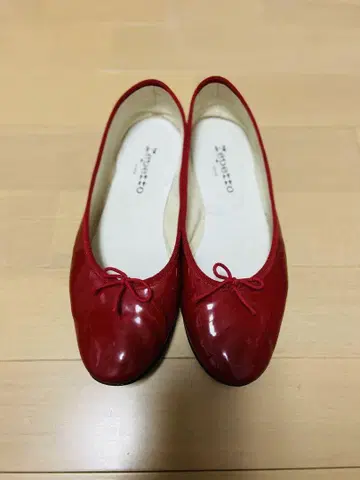레페토 빨간색 발레 슈즈