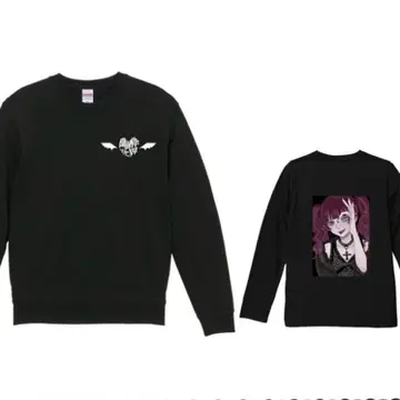 Campus Wear 아쿠타 타마키 티셔츠 긴팔 블랙 마큐로