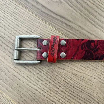 Ed Hardy 빨간 호랑이 디자인 벨트